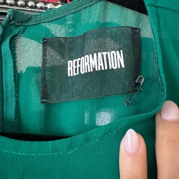 Reformation | Skater Dress - Green - Picture 2 of 4